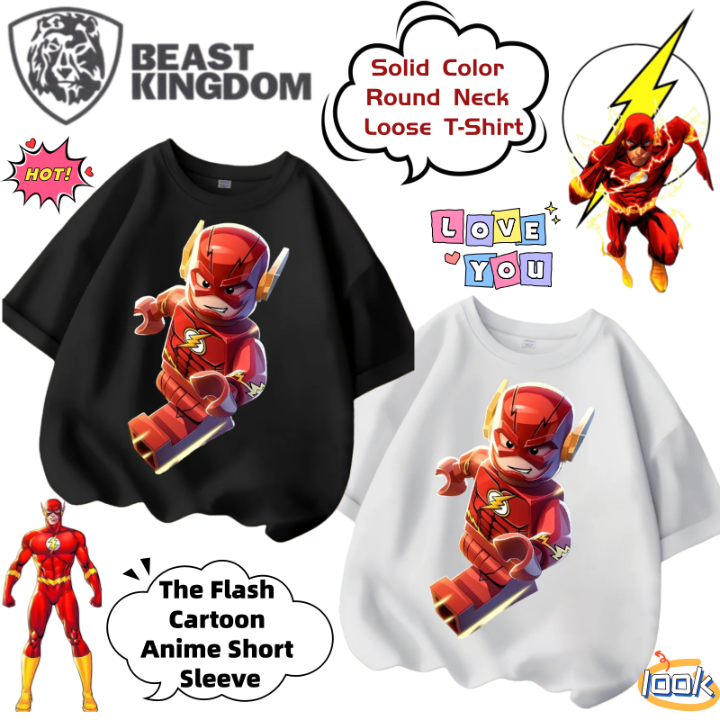 Anime Merchandise Shirt - New BeastKingdom The Flash Creative Cartoon