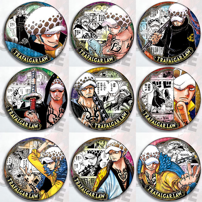 Pin Button Badge - One Piece Trafalgar Law Anime Badge