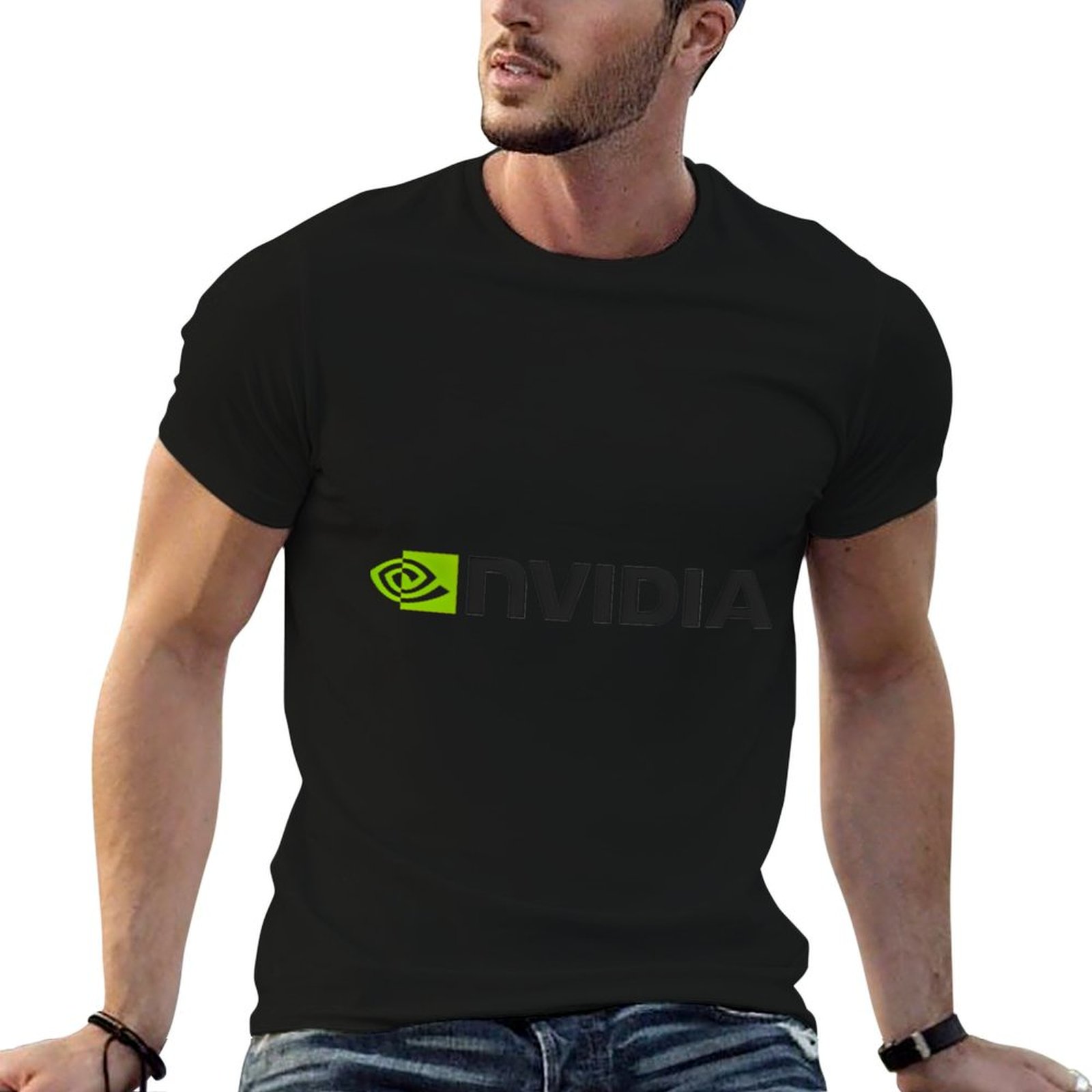 Anime Merchandise Shirt - Nvidia Logo Merchandise T-Shirt anime t