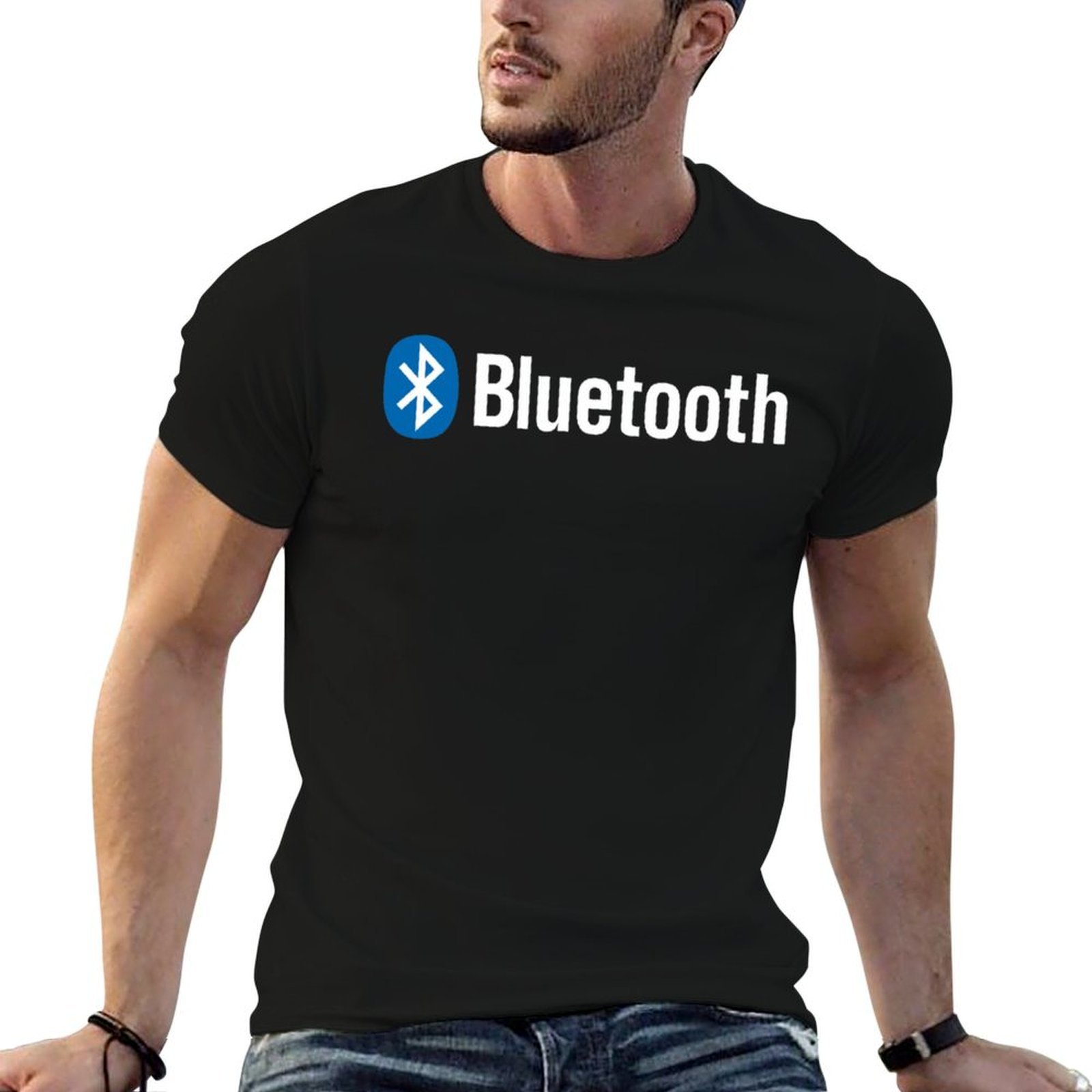 Anime Merchandise Shirt - Bluetooth logo merchandise T-Shirt anime t