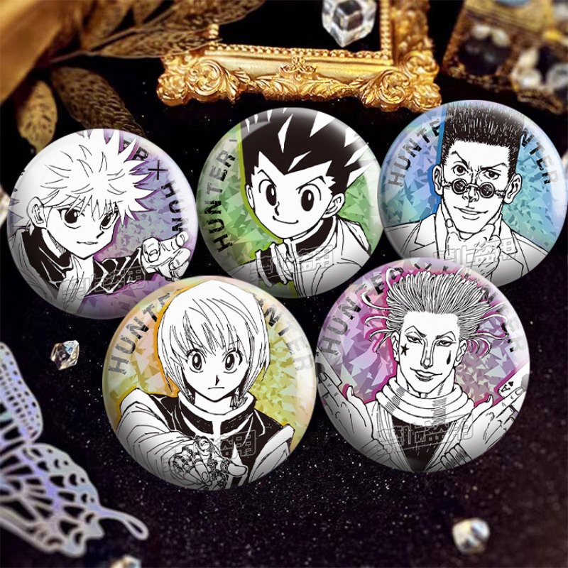 5Pcs HUNTER×HUNTER Cartoon Cha - đánh giá và giá Pin Button Badge