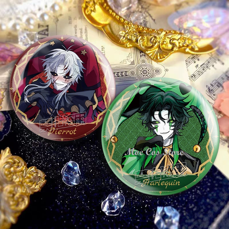 The Freak Circus Brooch Pierro - đánh giá và giá Pin Button Badge