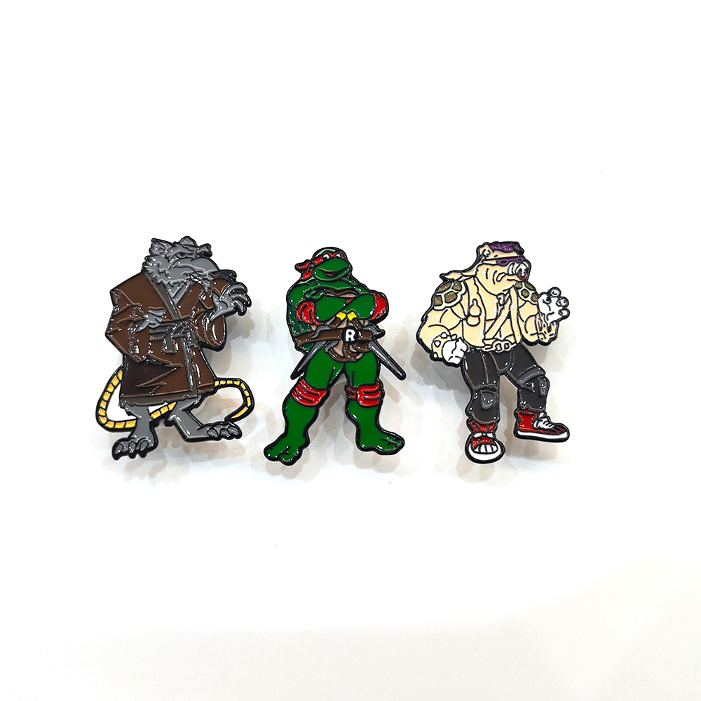 3pcs Vintage Ninja Turtles Pin - đánh giá và giá Pin Button Badge
