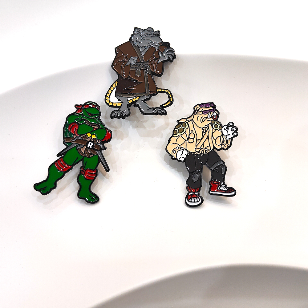 3pcs Vintage Ninja Turtles Pin - đánh giá và giá Pin Button Badge